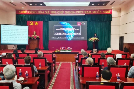 Toàn cảnh Bế mạc Hội nghị quốc tế về hang động núi lửa lần thứ 20 và Hội thảo khoa học “15 năm phát triển Công viên địa chất ở Việt Nam” tại tỉnh Đắk Nông.