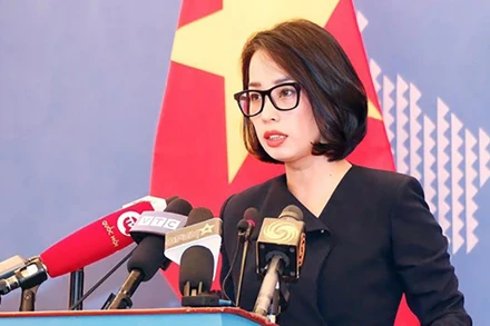Người Phát ngôn Bộ Ngoại giao Việt Nam Phạm Thu Hằng. (Ảnh: TTXVN)