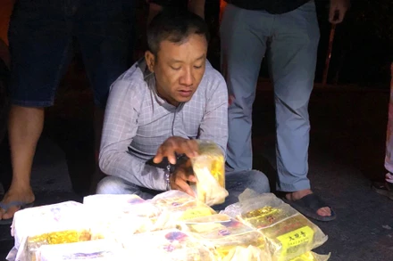 Đối tượng Phan Văn Nhàn bị bắt quả tang khi vận chuyển gần 24kg ma túy.