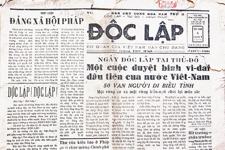 Báo Độc Lập, cơ quan tuyên truyền, tranh đấu, nghị luận của Việt Nam Dân chủ đảng trong Mặt trận Việt Minh, số 237, ra ngày 5/9/1946.