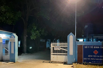Bệnh viện Đa khoa khu vực Nam Bình Thuận, nơi B.V.H được đưa đến khám nhưng được xác định đã tử vong