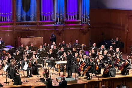 Dàn nhạc giao hưởng hàn lâm quốc gia Moskva. (Ảnh: THÙY VÂN)