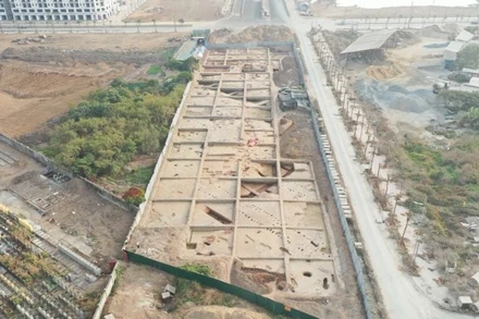 Mặt bằng cư trú của cư dân làng cổ Vườn Chuối.