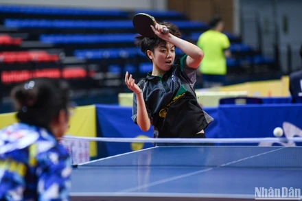 [Ảnh] Những trận đầu tiên tại Giải vô địch bóng bàn quốc gia Báo Nhân Dân lần thứ 41