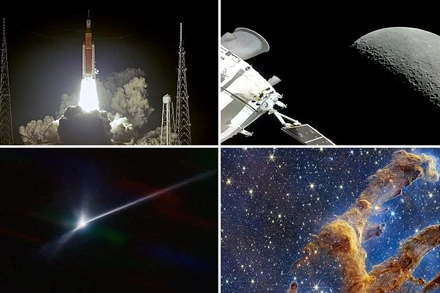 Năm 2022 ghi nhận nhiều cột mốc mới trong lĩnh vực khám phá vũ trụ của nhân loại. (Ảnh: Euronews)