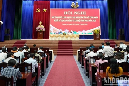 Quang cảnh hội nghị đối thoại.