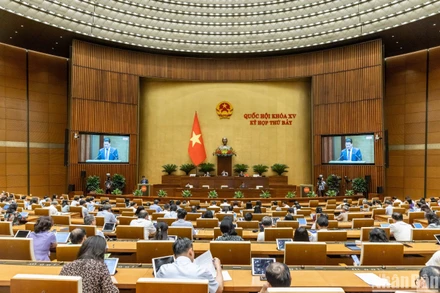 Quang cảnh phiên họp chiều 19/6. (Ảnh: DUY LINH)