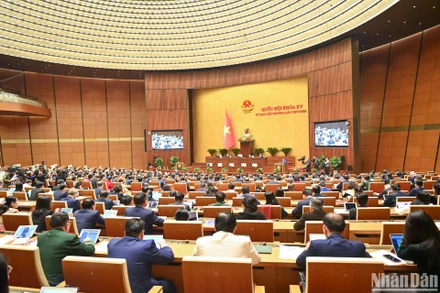 Kỳ họp bất thường lần thứ 9, Quốc hội khóa XV. (Ảnh: DUY LINH)