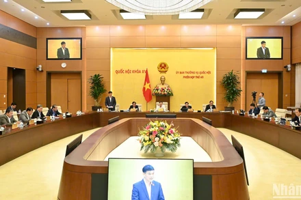 Quang cảnh phiên họp chiều 10/3. (Ảnh: DUY LINH)