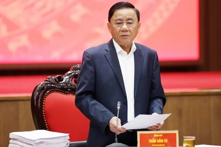 Thường trực Ban Bí thư Trần Cẩm Tú phát biểu kết luận hội nghị.