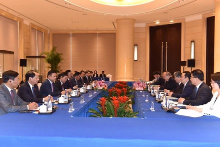 Quang cảnh buổi hội đàm.