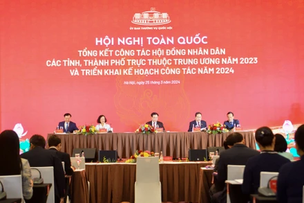 Quang cảnh hội nghị. (Ảnh: DUY LINH)