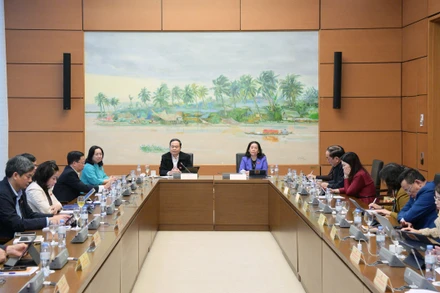 Chủ tịch Quốc hội Trần Thanh Mẫn dự phiên thảo luận tổ sáng 13/2.