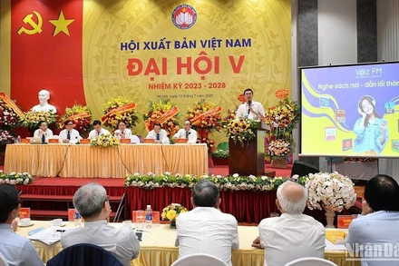 Phát triển sách nói là một trong những vấn đề nổi bật được bàn luận tại Đại hội đại biểu Hội Xuất bản Việt Nam lần thứ 5. (Ảnh: THÀNH ĐẠT)