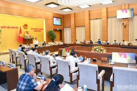 Quang cảnh phiên thảo luận về dự án Luật sửa đổi, bổ sung một số điều của Luật Dược. (Ảnh: DUY LINH)