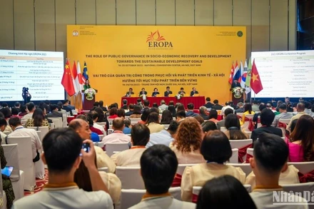 Toàn cảnh Hội nghị Tổ chức hành chính miền Đông thế giới EROPA 2023. (Ảnh: THÀNH ĐẠT)