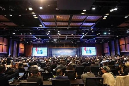 Toàn cảnh Hội nghị lần thứ 27 Các bên tham gia Công ước khung của Liên hợp quốc về biến đổi khí hậu (COP27) tại Sharm el-Sheikh (Ai Cập), ngày 6/11/2022. (Ảnh: THX/TTXVN)