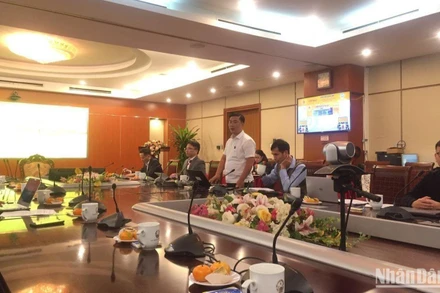 Quang cảnh buổi họp báo.