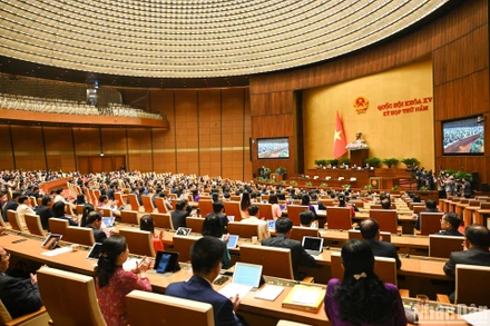 Quang cảnh phiên bế mạc Kỳ họp thứ 5, Quốc hội khóa XV. (Ảnh: DUY LINH)