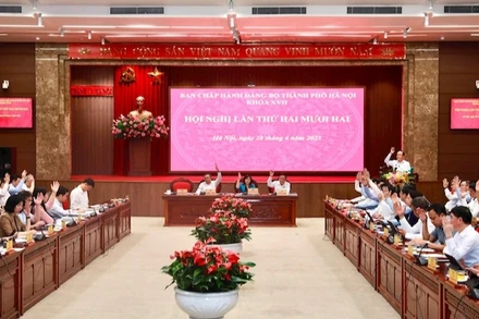 Hội nghị của Thành ủy Hà Nội nhất trí thông qua phương án sắp xếp các đơn vị hành chính cấp xã của thành phố.