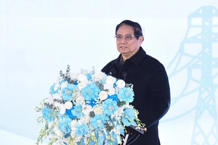 Thủ tướng Phạm Minh Chính phát biểu ý kiến tại buổi lễ. (Ảnh: TRẦN HẢI)