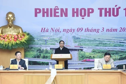 Thủ tướng Phạm Minh Chính chủ trì Phiên họp thứ 16 của Ban Chỉ đạo. (Ảnh: TRẦN HẢI)
