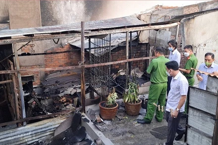 Hiện trường vụ cháy. (Ảnh: VGP)