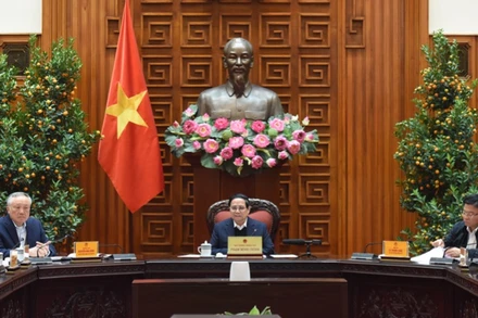 Thủ tướng Phạm Minh Chính chủ trì phiên họp thứ 11 của Ban Chỉ đạo. (Ảnh: TRẦN HẢI)