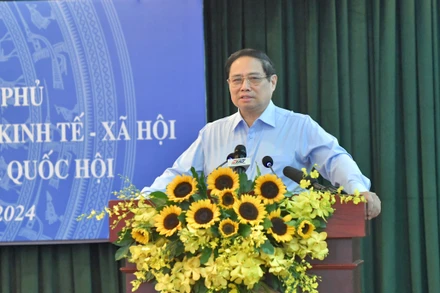 Thủ tướng Phạm Minh Chính phát biểu ý kiến chỉ đạo Hội nghị. (Ảnh: THANH GIANG)