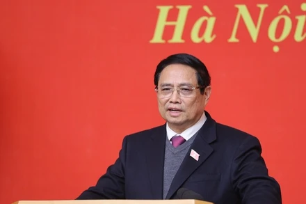 Thủ tướng Chính phủ Phạm Minh Chính, Bí thư Đảng ủy Chính phủ. (Ảnh: VGP)