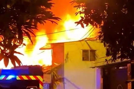 Hiện trường vụ cháy (Ảnh: VGP).