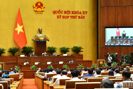 Quang cảnh phiên họp của Quốc hội, ngày 21/6/2024. (Ảnh: THỦY NGUYÊN)