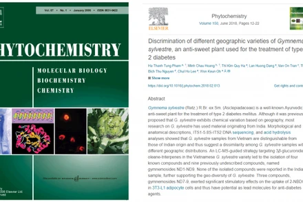 Kết quả nghiên cứu của TS Hoàng Minh Châu trên tạp chí khoa học Phytochemistry.