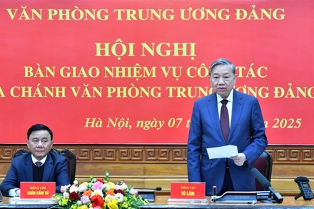 Tổng Bí thư Tô Lâm phát biểu chỉ đạo hội nghị. (Ảnh: ĐĂNG KHOA)