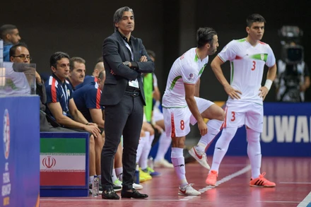 Huấn luyện viên Vahid Shamsaee ấn tượng mạnh với sự phát triển nhanh chóng thời gian qua của futsal Việt Nam. (Ảnh: AFC)