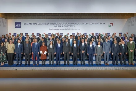Các đại biểu tham dự Hội nghị thường niên lần thứ 58 của Hội đồng Thống đốc ADB. (Ảnh: ADB) 