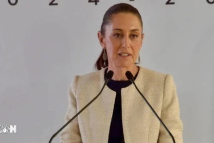 Tổng thống Mexico Claudia Sheinbaum. (Nguồn: AFP/TTXVN)