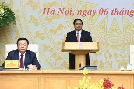 Thủ tướng Phạm Minh Chính phát biểu tại buổi làm việc.