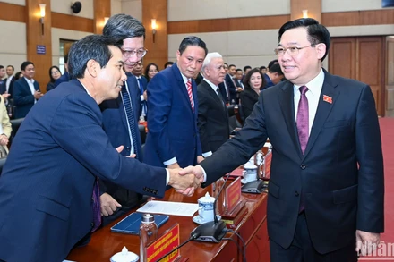 [Ảnh] Chủ tịch Quốc hội Vương Đình Huệ làm việc với Thành ủy Hải Phòng