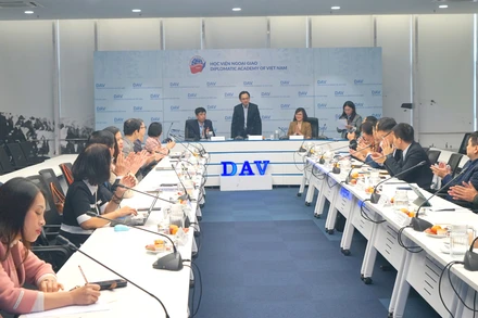 Toàn cảnh hội thảo thông tin đối ngoại về quyền con người trong tình hình mới. (Ảnh: TRUNG HƯNG)