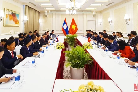 Quang cảnh buổi hội đàm.