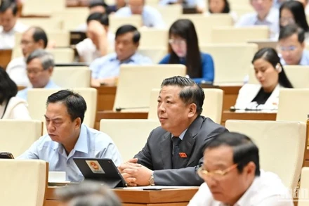 Các đại biểu tham dự phiên họp. (Ảnh: THỦY NGUYÊN)