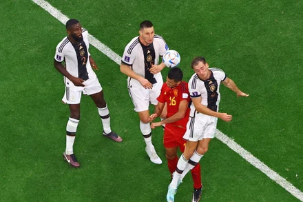 Đức và Tây Ban Nha cầm chân nhau trong trận hòa 1-1 kịch tính. (Ảnh: Reuters)