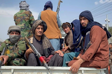 Các tay súng của lực lượng Taliban. (Ảnh: Reuters)