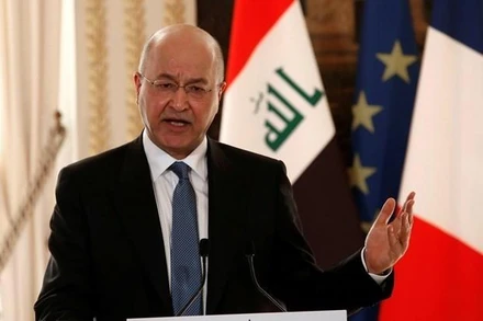 Tổng thống Iraq Barham Salih. (Ảnh: Reuters) 