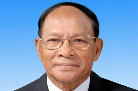 Chủ tịch Quốc hội Vương quốc Campuchia Samdech Heng Samrin. (Nguồn: TTXVN phát)