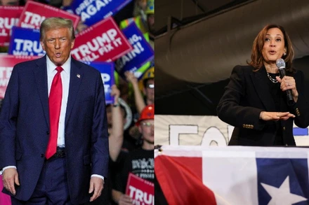 Hai ứng cử viên Tổng thống Mỹ - ông Donald Trump và bà Kamala Harris. (Ảnh: Reuters) 