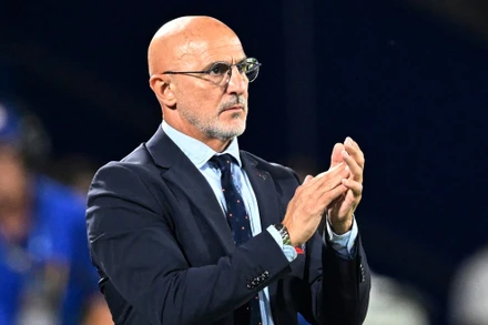 Huấn luyện viên Tây Ban Nha Luis de la Fuente. (Ảnh: Reuters) 