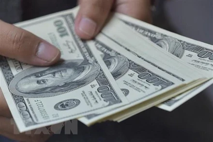 Đồng 100 USD. (Ảnh: AFP/TTXVN)