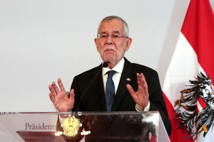 Ông Alexander Van der Bellen được dự báo sẽ tái đắc cử Tổng thống trong cuộc bỏ phiếu lần này. (Ảnh: AFP/TTXVN)